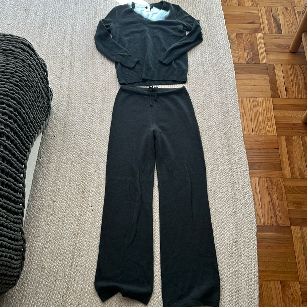 Aqua Cashmere sweater Set (S)